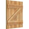 Ekena Millwork Joined Board-n-Batten Shutters w/Z-Bar, Rough Sawn Western Red Cedar, 21 1/2W x 25H, PR RBJ06Z21X025RWR - alternate 2